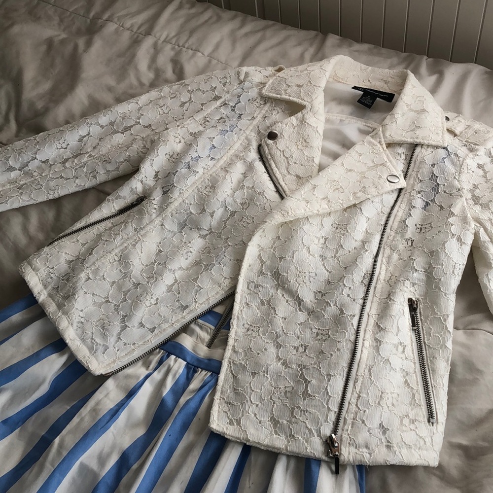 INC Lace Moto Jacket